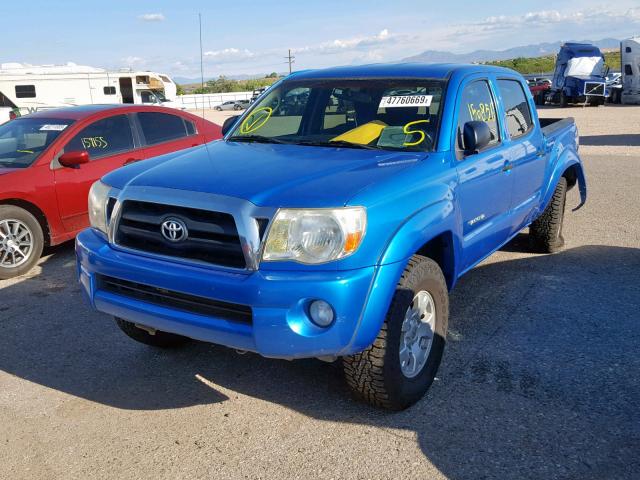 5TELU42N57Z436984 - 2007 TOYOTA TACOMA DOU BLUE photo 2