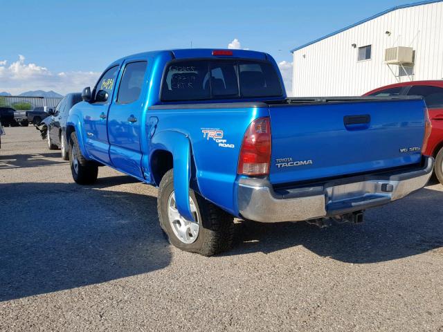 5TELU42N57Z436984 - 2007 TOYOTA TACOMA DOU BLUE photo 3