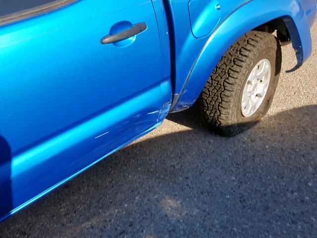 5TELU42N57Z436984 - 2007 TOYOTA TACOMA DOU BLUE photo 9