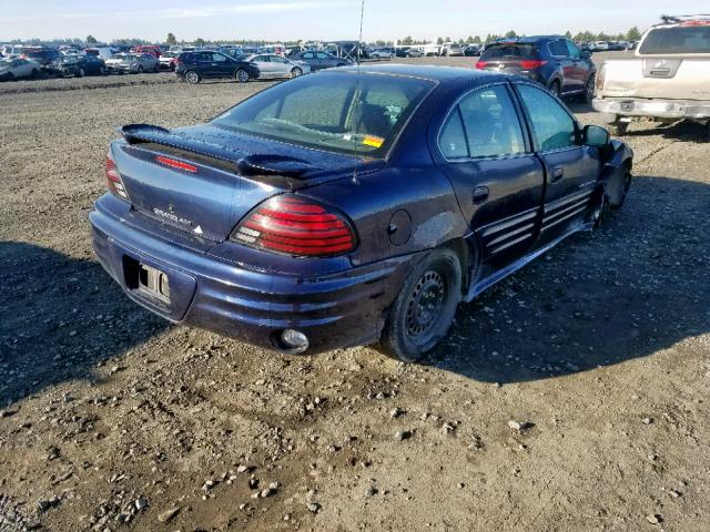 1G2NF52E11M532818 - 2001 PONTIAC GRAND AM S BLUE photo 4