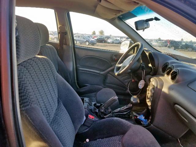 1G2NF52E11M532818 - 2001 PONTIAC GRAND AM S BLUE photo 5