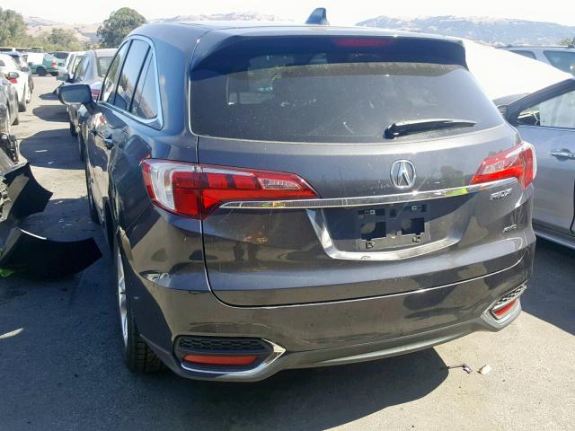 5J8TB4H5XGL018093 - 2016 ACURA RDX TECHNO BLACK photo 3