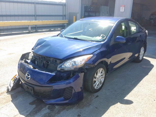 JM1BL1V78C1674018 - 2012 MAZDA 3 I BLUE photo 2