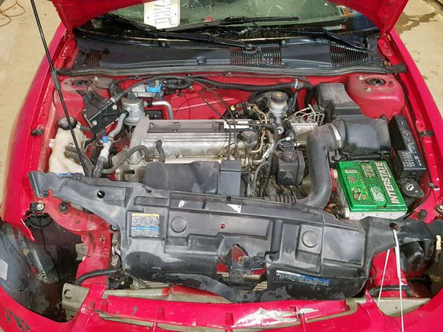 1G1JF52F757165164 - 2005 CHEVROLET CAVALIER L RED photo 7