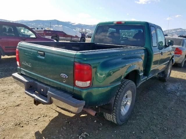 1FTZR15V8YPB87613 - 2000 FORD RANGER SUP GREEN photo 4