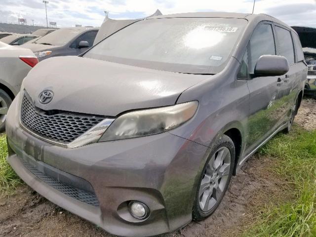 5TDXK3DC6BS129374 - 2011 TOYOTA SIENNA SPO GRAY photo 2