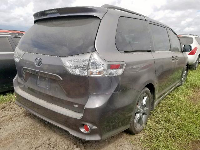 5TDXK3DC6BS129374 - 2011 TOYOTA SIENNA SPO GRAY photo 4