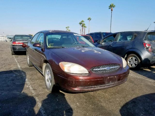 1FAFP55S01G130596 - 2001 FORD TAURUS SES BURGUNDY photo 1