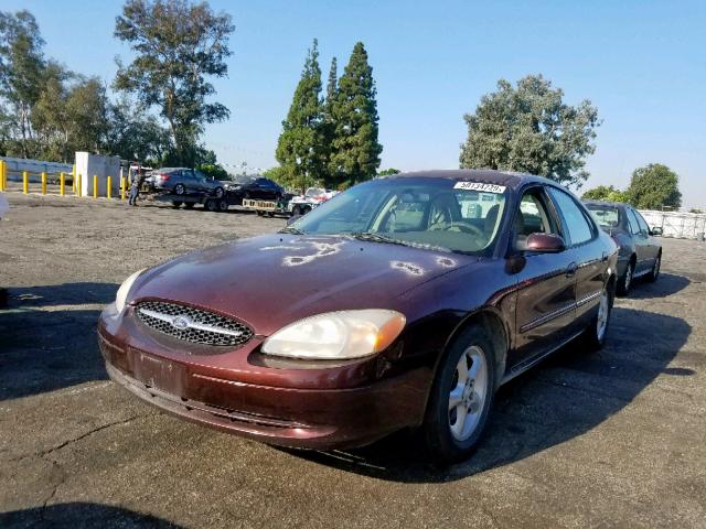 1FAFP55S01G130596 - 2001 FORD TAURUS SES BURGUNDY photo 2