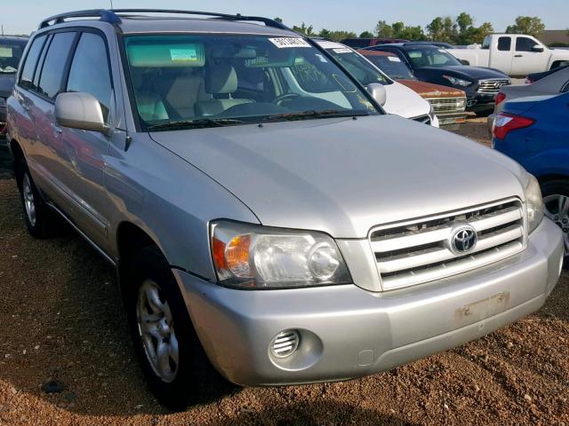 JTEGD21A850127491 - 2005 TOYOTA HIGHLANDER SILVER photo 1