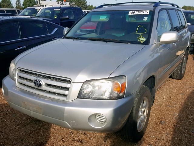 JTEGD21A850127491 - 2005 TOYOTA HIGHLANDER SILVER photo 2