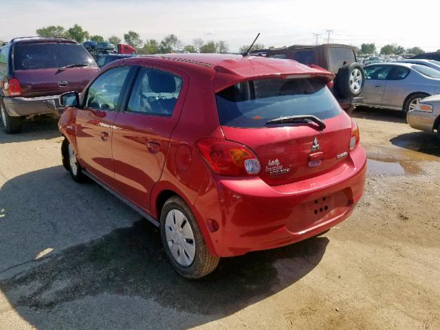 ML32A3HJ5FH043198 - 2015 MITSUBISHI MIRAGE DE RED photo 3