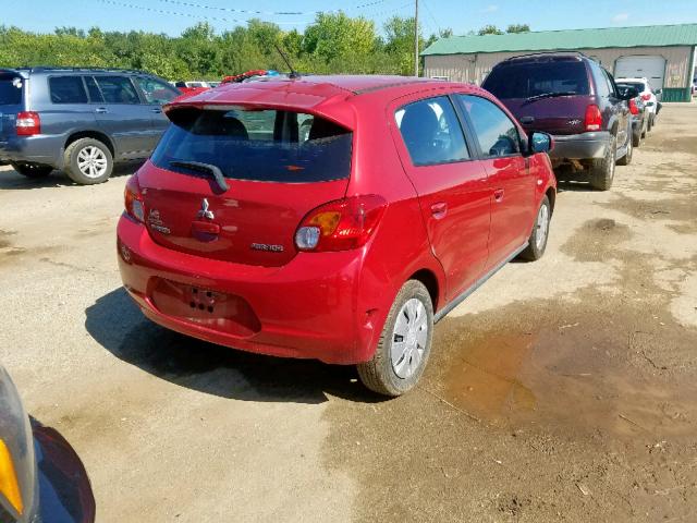 ML32A3HJ5FH043198 - 2015 MITSUBISHI MIRAGE DE RED photo 4