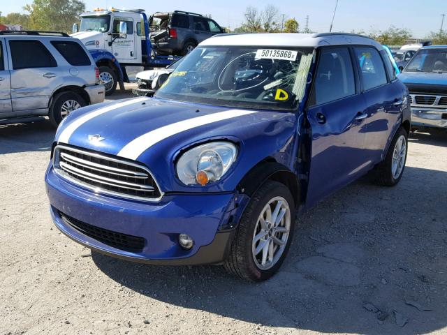 WMWZB3C5XFWM32785 - 2015 MINI COOPER COU BLUE photo 2