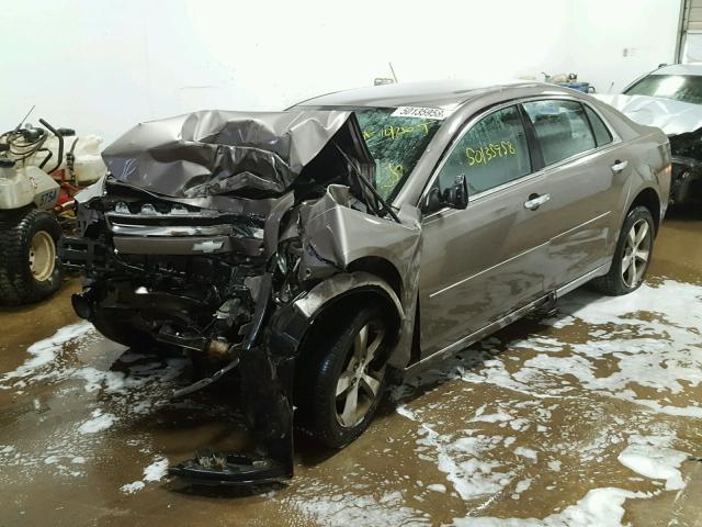 1G1ZC5E05CF312863 - 2012 CHEVROLET MALIBU 1LT GRAY photo 2