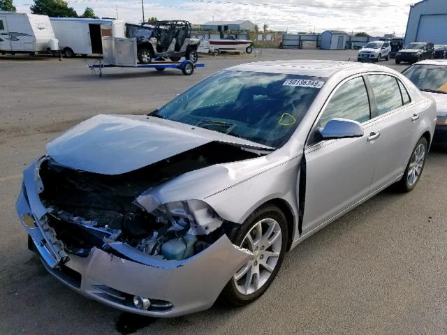 1G1ZE5E71BF395455 - 2011 CHEVROLET MALIBU LTZ ვერცხლისფერი ფოტო 2