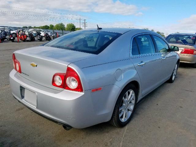 1G1ZE5E71BF395455 - 2011 CHEVROLET MALIBU LTZ ვერცხლისფერი ფოტო 4