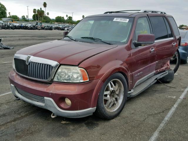 5LMFU27R93LJ21975 - 2003 LINCOLN NAVIGATOR BURGUNDY photo 2