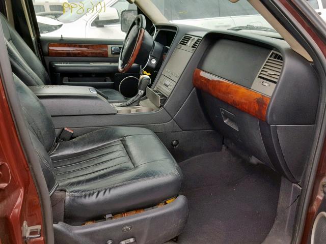 5LMFU27R93LJ21975 - 2003 LINCOLN NAVIGATOR BURGUNDY photo 5