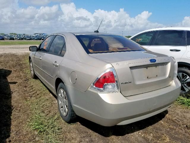 3FAHP06Z98R262234 - 2008 FORD FUSION S GOLD photo 3