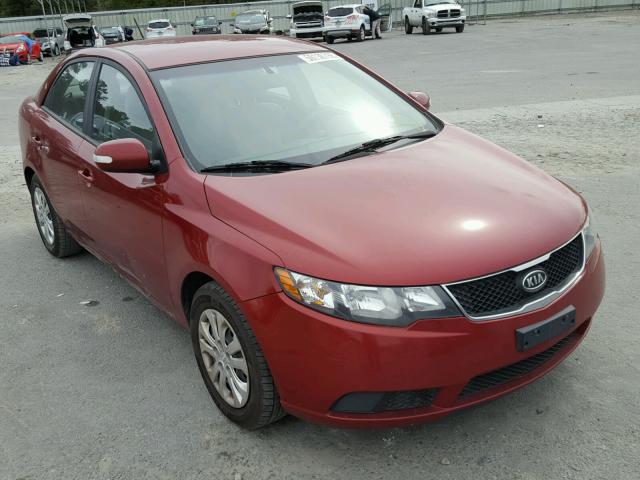 KNAFU4A26A5072957 - 2010 KIA FORTE EX RED photo 1