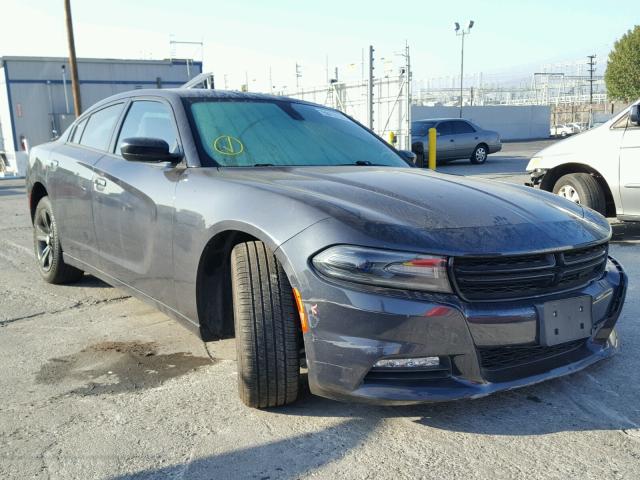 2C3CDXHG4HH524467 - 2017 DODGE CHARGER SX BLUE photo 1