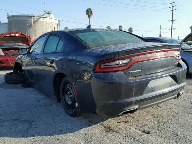 2C3CDXHG4HH524467 - 2017 DODGE CHARGER SX BLUE photo 3