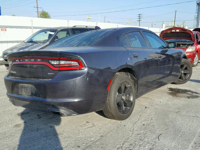 2C3CDXHG4HH524467 - 2017 DODGE CHARGER SX BLUE photo 4