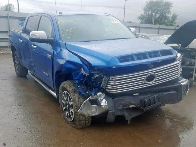 5TFHW5F10HX656491 - 2017 TOYOTA TUNDRA CRE BLUE photo 1