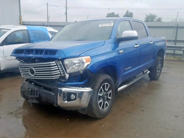 5TFHW5F10HX656491 - 2017 TOYOTA TUNDRA CRE BLUE photo 2