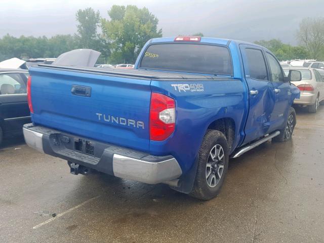 5TFHW5F10HX656491 - 2017 TOYOTA TUNDRA CRE BLUE photo 4