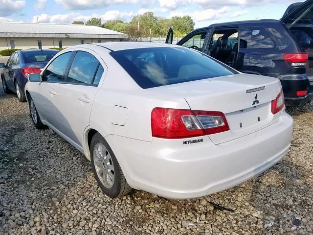 4A32B2FF1BE011019 - 2011 MITSUBISHI GALANT FE WHITE photo 3