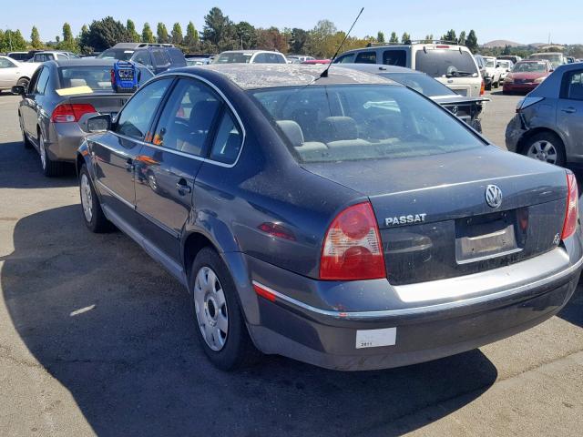 WVWMD63B13P331297 - 2003 VOLKSWAGEN PASSAT GL GRAY photo 3