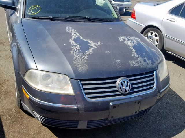 WVWMD63B13P331297 - 2003 VOLKSWAGEN PASSAT GL GRAY photo 9