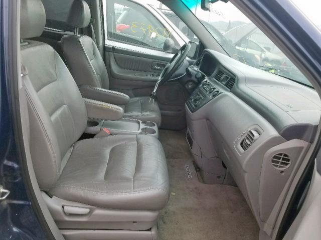 5FNRL18023B055712 - 2003 HONDA ODYSSEY EX BLUE photo 5