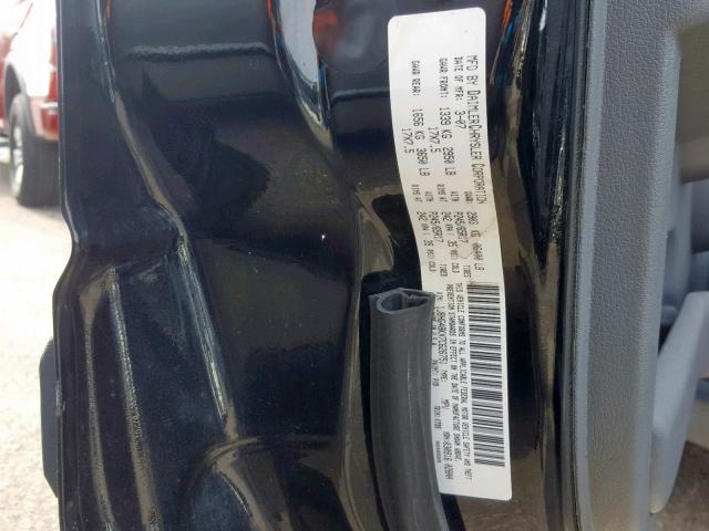 1J8HG48KX7C626751 - 2007 JEEP COMMANDER შავი ფოტო 10