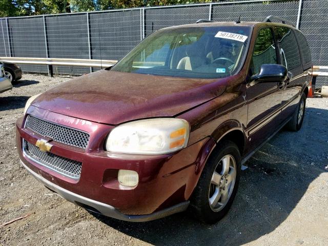 1GNDV33197D117286 - 2007 CHEVROLET UPLANDER L BURGUNDY photo 2