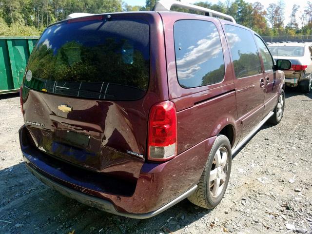 1GNDV33197D117286 - 2007 CHEVROLET UPLANDER L BURGUNDY photo 4