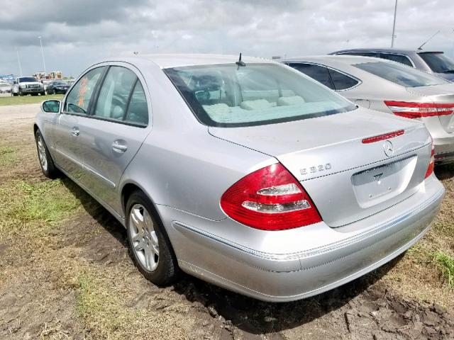 WDBUF65J73A342708 - 2003 MERCEDES-BENZ E 320 SILVER photo 3