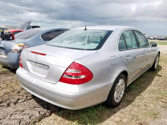 WDBUF65J73A342708 - 2003 MERCEDES-BENZ E 320 SILVER photo 4