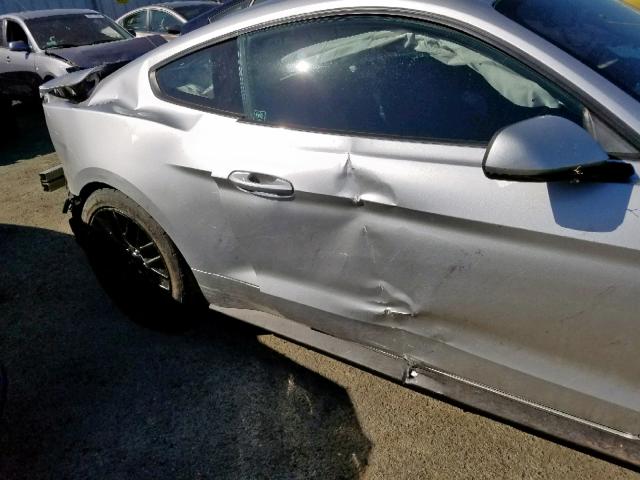 1FA6P8CF3F5431308 - 2015 FORD MUSTANG GT SILVER photo 9