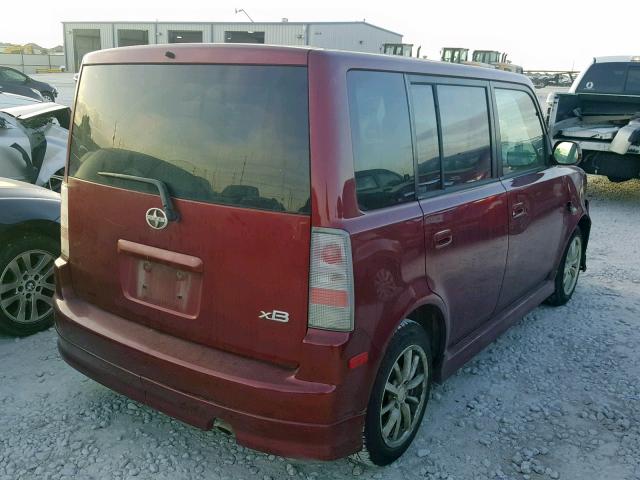 JTLKT334464116338 - 2006 TOYOTA SCION XB 勃艮第红 照片 4