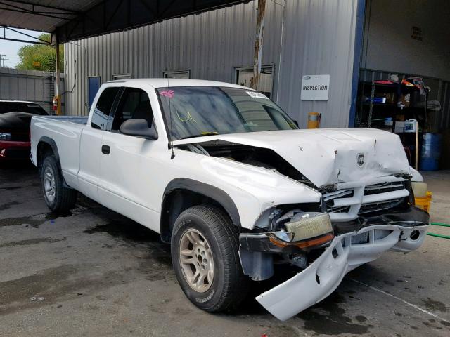 1B7GL22X5WS722797 - 1998 DODGE DAKOTA WHITE photo 1