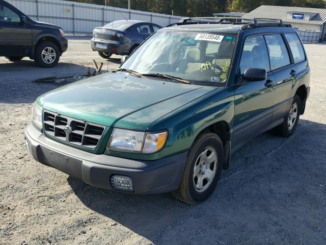 JF1SF6358YH722708 - 2000 SUBARU FORESTER L GREEN photo 2