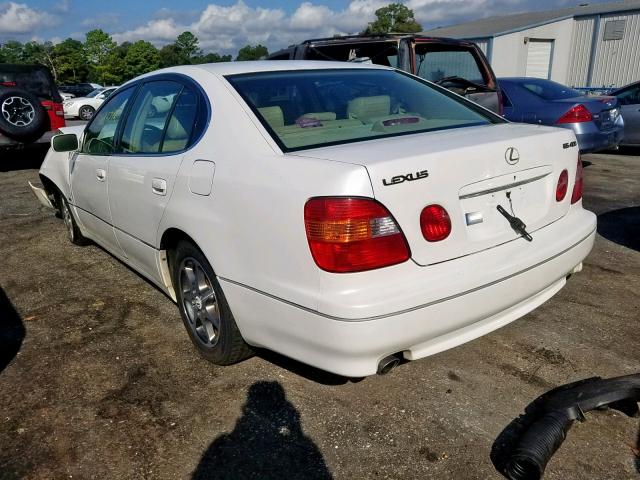 JT8BH68X9Y0025530 - 2000 LEXUS GS 400 WHITE photo 3