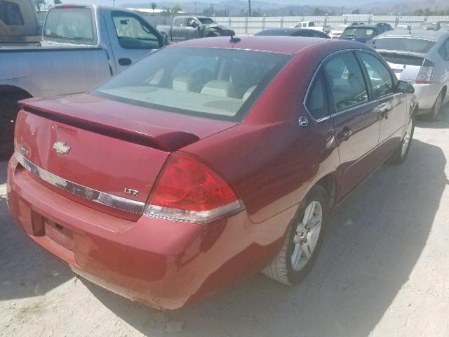 2G1WU581469164335 - 2006 CHEVROLET IMPALA LTZ MAROON photo 4