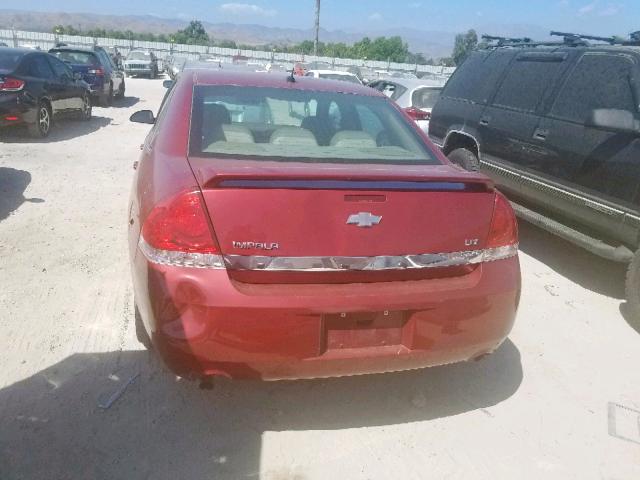 2G1WU581469164335 - 2006 CHEVROLET IMPALA LTZ MAROON photo 9