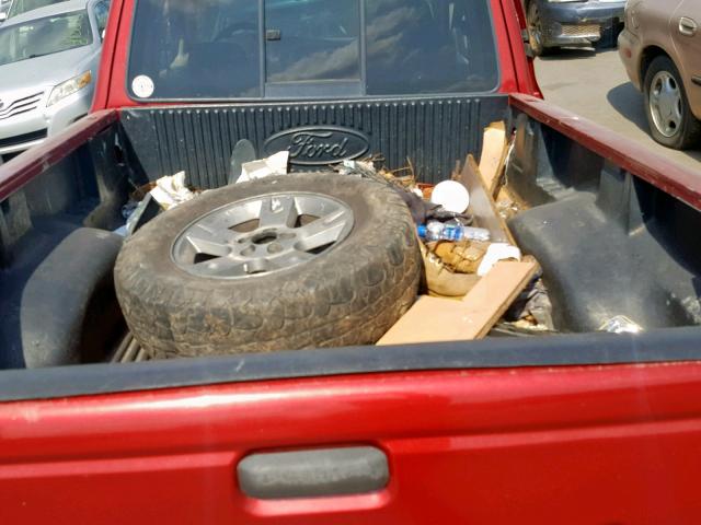 1FTYR44U96PA46536 - 2006 FORD RANGER SUP RED photo 6