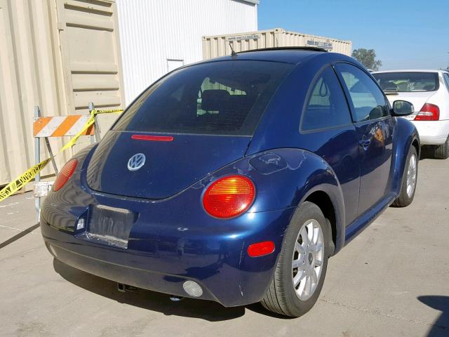 3VWCK31CX4M407079 - 2004 VOLKSWAGEN NEW BEETLE ლურჯი ფოტო 4
