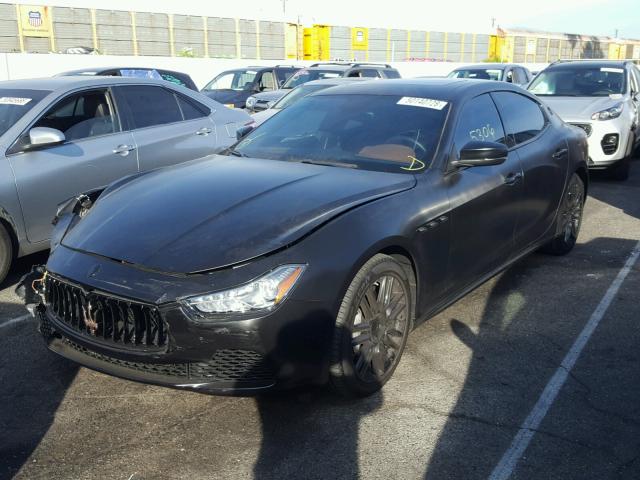 ZAM57XSA5H1242848 - 2017 MASERATI GHIBLI BLACK photo 2